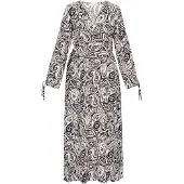 Usha Vestido preto / branco
