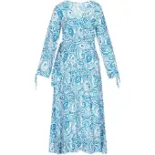 Usha Vestido azul claro
