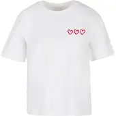 Mister tee Camisa 'Three In A Row' vermelho / branco