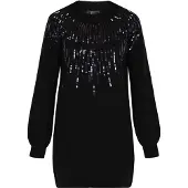 Faina Vestido de malha preto