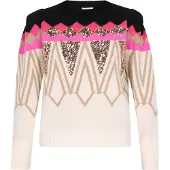 IZIA Pullover mistura de cores / rosa