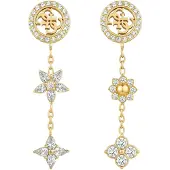 GUESS Gold-plated dangle Orecchini Flowers Secret Garden JUBE06036JWYGT/U