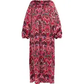 Usha Vestido rosa claro / vermelho / preto / branco