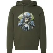 Blend Pullover ' BHRona Animal print ' cáqui / verde escuro