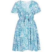 Usha Vestido azure / branco