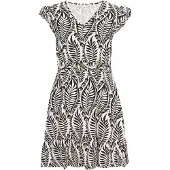 Usha Vestido bege claro / preto