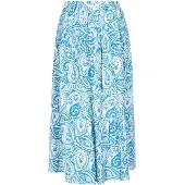 Usha Saia 'Festival' azure / branco