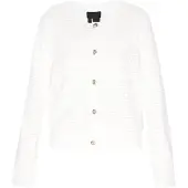 Dreimaster Klassik Casaco de malha offwhite
