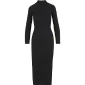 Urban Classics Vestido Midi De Manga Comprida Rib Mockneck