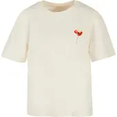Merchcode Camisa 'Serenity' creme / verde escuro / vermelho / branco lã