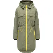 MARIKOO Parka meia-estação 'Trüffelbonbon 16' limão / oliveira