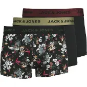Jack & Jones Boxers Set Of 3 S Flower Microfiber