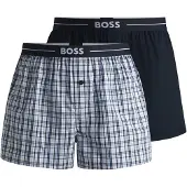 BOSS Boxers 'Nos' azul claro / azul escuro / branco