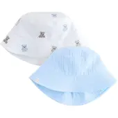 Next Chapéu azul claro / chocolate / branco