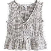 Next Blusa cinzento / branco