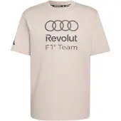 Adidas Camisa funcionais 'Audi Formula One Team DNA' cinzento escuro / offwhite