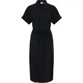 Vila Vestido Midi De Manga Curta Hula Shirt