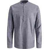 Jack & Jones Camisa De Manga Comprida Summer Half Placket Linen