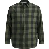 Jack & Jones Camisa De Manga Comprida Gingham Plus Size