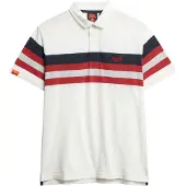 Superdry Polo De Manga Curta Lightweight Stripe