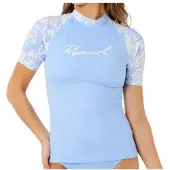Rip Curl Rash Guard Manga Curta Pacific Coast Upf