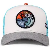 Coastal Boné 'The Glow' azul claro / cinzento claro / laranja / branco
