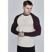 SikSilk Camisa ecru / castanho escuro