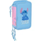 Disney Estojo Stitch Bright 12.5x19.5x5.5 Cm Triple