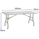 Marbueno Summer Mesa Dobrável Para Camping 10441 180x70x74 Cm