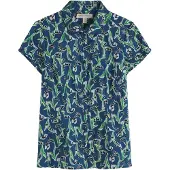 Seasalt Cornwall Blusa 'Rushmaker' azul / verde