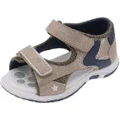 Chicco Sapatos abertos 'Facci' bege escuro / azul escuro