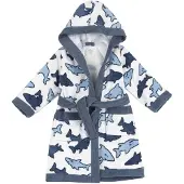 Chicco Roupão de banho azul / azul escuro / branco