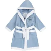 Chicco Roupão de banho azul claro / branco