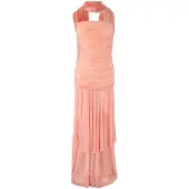 Trendyol Vestido de festa laranja / rosa / vermelho