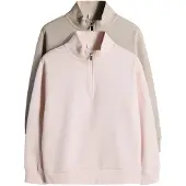 The Set Sweatshirt creme / rosa pastel