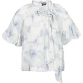 Dreimaster Blusa azul pombo / branco