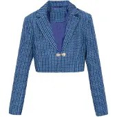 LYNNEA Blazer 'Fashion Look' azul / índigo / azul ciano / preto