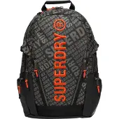 Superdry para mulher. W9110425A Mochila Tarp AOP preta (OSFA), Preto, Casual, Poliéster