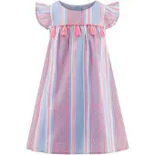 Happy girls Vestido azul claro / cor-de-rosa / amora