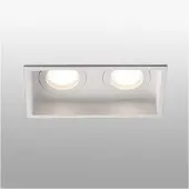 Faro Candeeiro de embutir Hyde, 2 luzes IP44 em branco