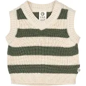 Müsli Pullover creme / verde escuro