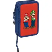 Super Mario Estojo Super Mario 12.5x19.5x4 Cm Double