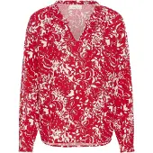 Cream Blusa 'CRTiah' vermelho sangue / branco