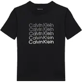 Calvin Klein Jeans Camiseta De Manga Curta Stacked Logo