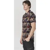 KOROSHI Camisa mistura de cores / preto