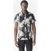 KOROSHI Camisa cinzento claro / preto