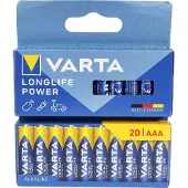 Varta Pilhas Alcalinas Aaa Longlife Power Micro Lr03 20 Unidades