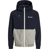 Jack & Jones Casaco meia-estação 'JJERush' navy / greige / branco