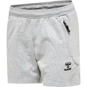 Hummel Calças de desporto 'Move Grid' cinzento claro / preto