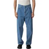 Carhartt WIP - Calças - Landon Pant Denim Blue Heavy Stone Wash para Homem - Tamanho 41 FR - Azul